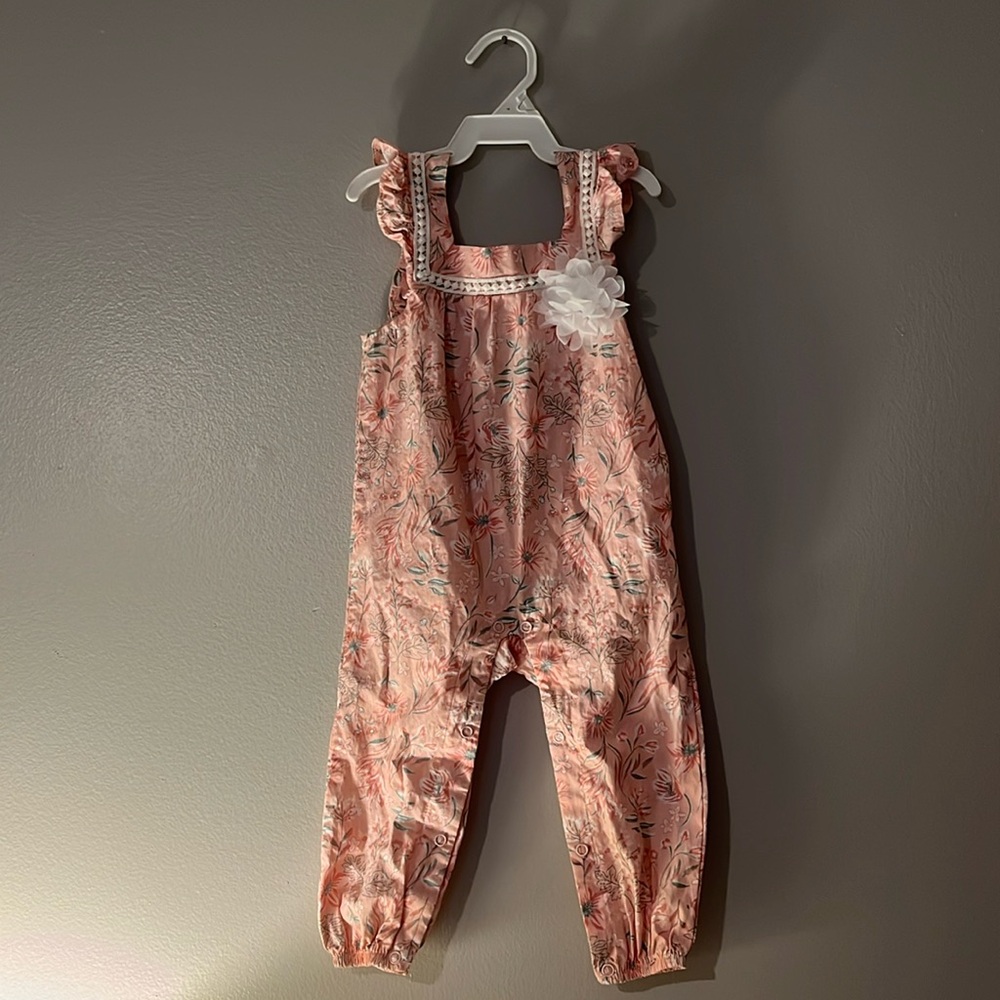 Baby girl Pink floral jumper